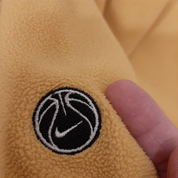 Nike Baseball Nike Team Sweatshirt Fleece Men XL Yellow/Black Black Label READ - Picture 4 of 16